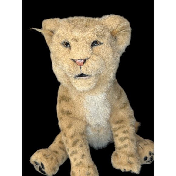 Realistic Robotic Sound Interactive Play Lion Tiger Leopard Chita Plush Pet Toy - Picture 1 of 16